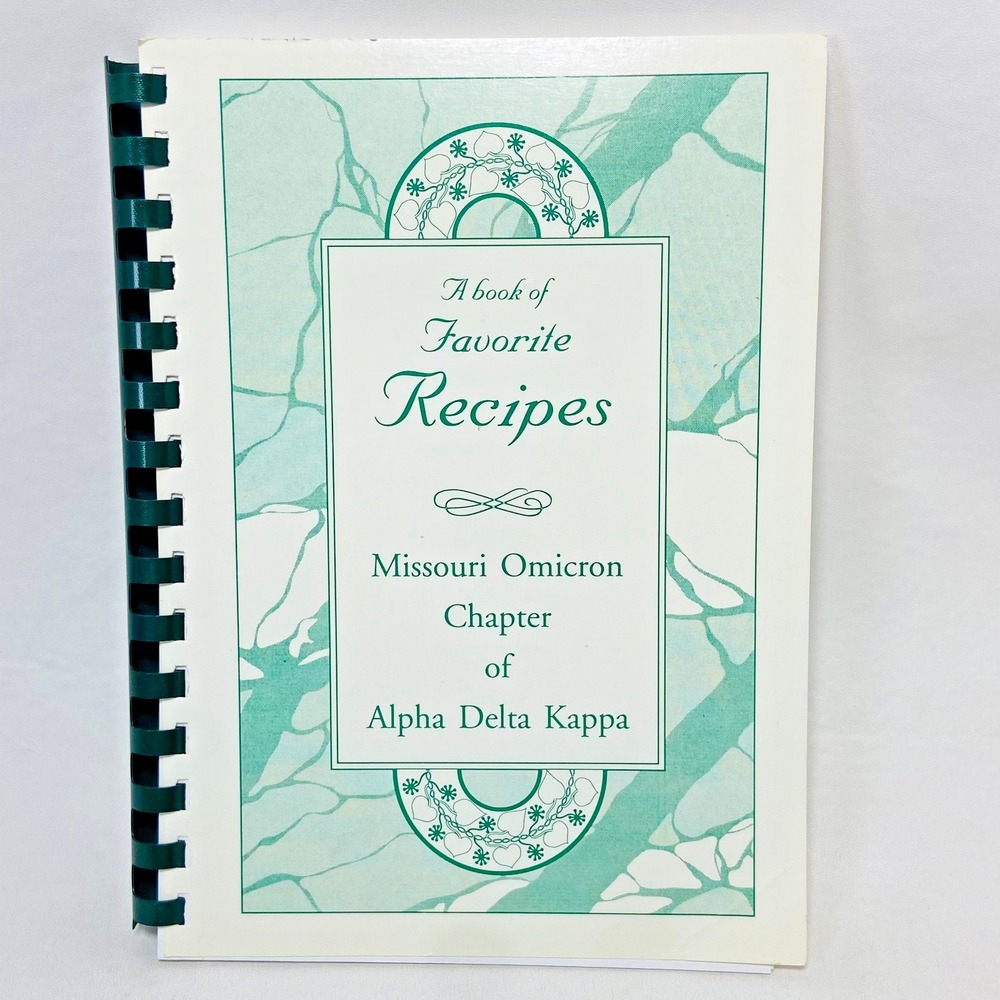 Vintage‎ Missouri Omicron Alpha Delta Kappa Recipes Cookbook Spiral Bound 90s